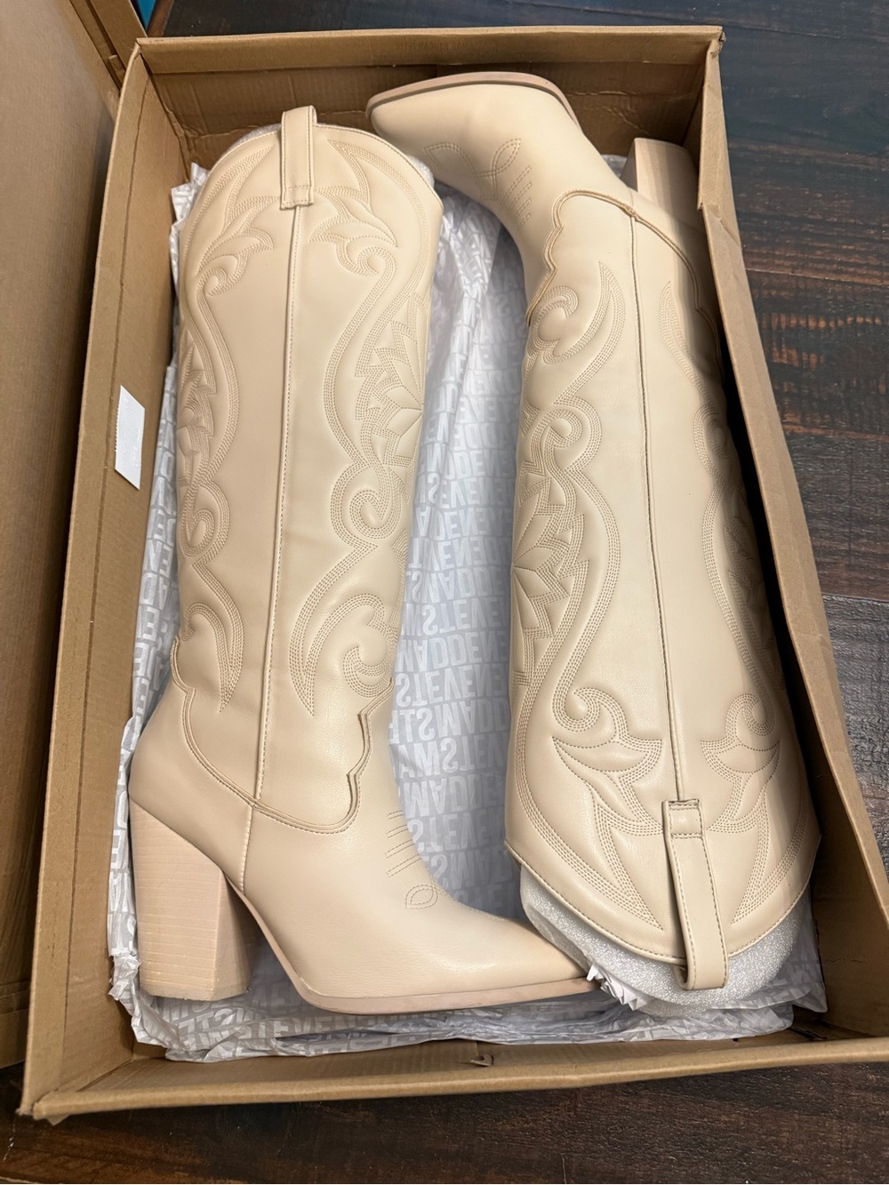 Steve Madden Lasso Bone Leather Boots - Picture 12 of 14